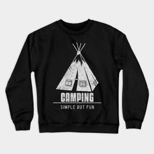 Camping simple but fun Crewneck Sweatshirt